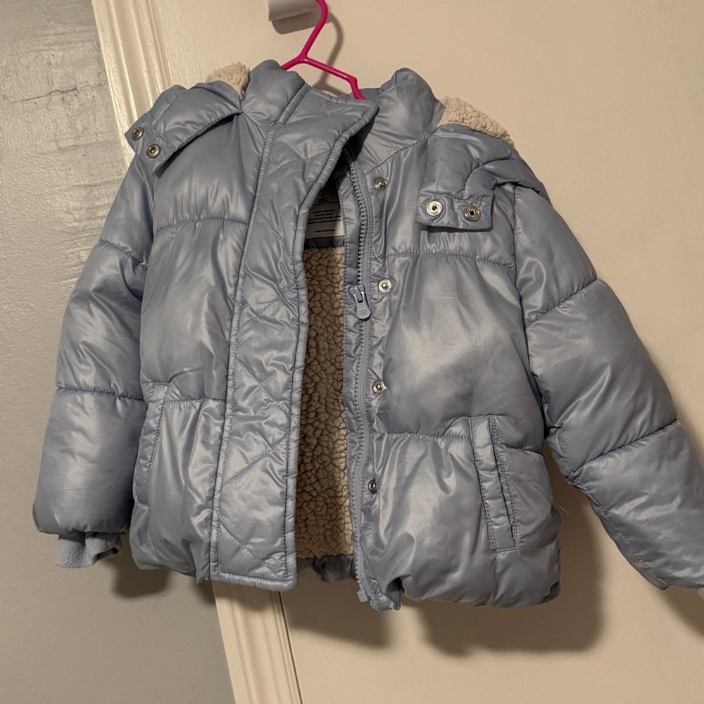 GAP Light Blue Jacket with Cream Fleece Lining